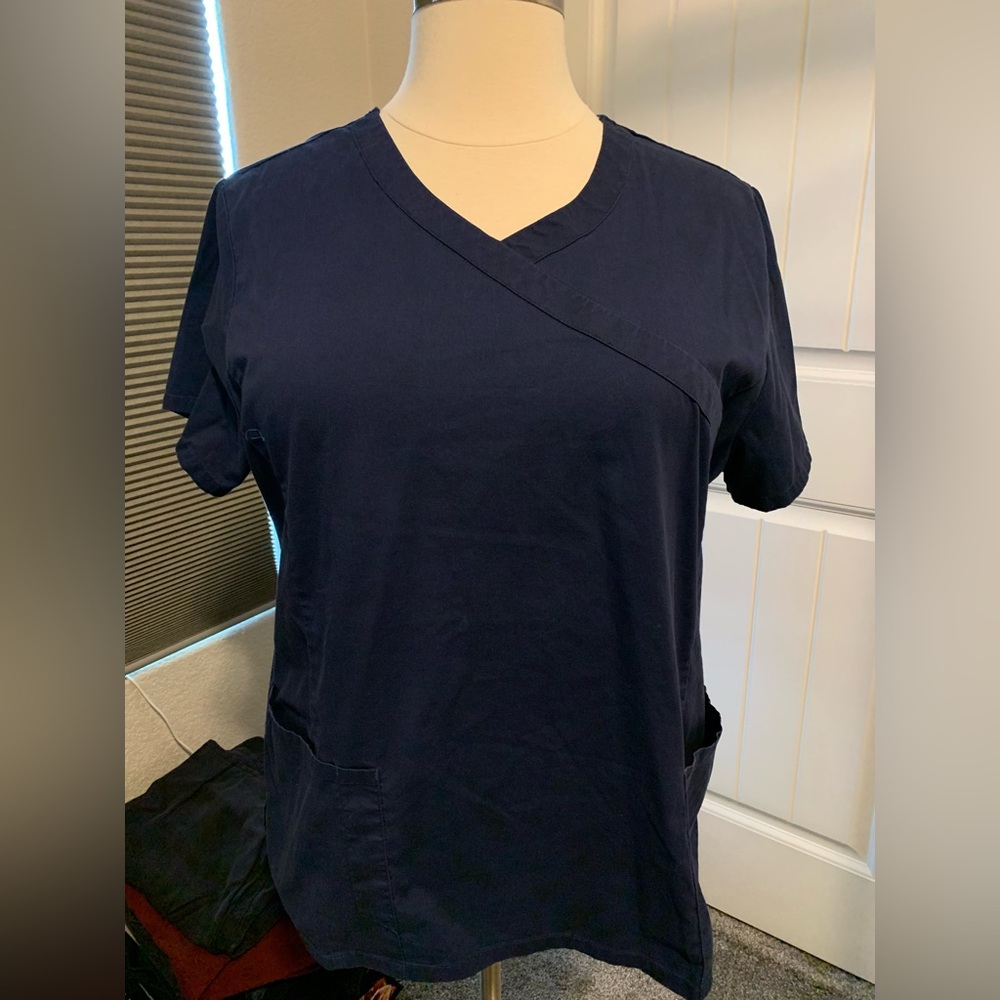 SC-40 Scrubstar Classic Blue Scrub Top